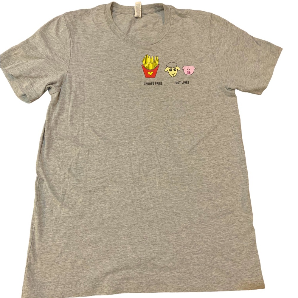 Choose fries not guys Vegan advocacy tshirt